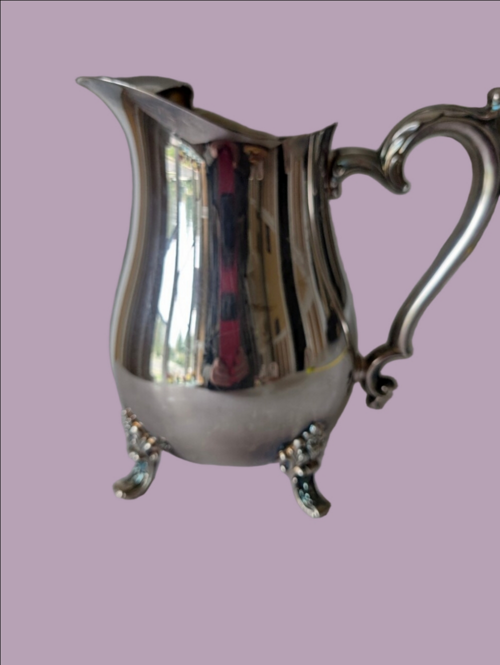 Vintage  Silver Plate Pitcher - Elegant Home Dining Accent